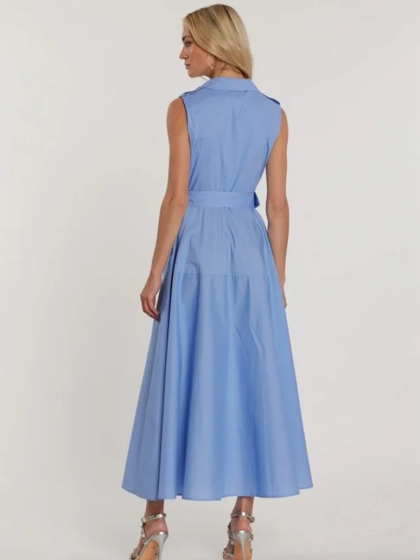 VESTIDO CAMISERO SIN MANGAS CREMALLERA