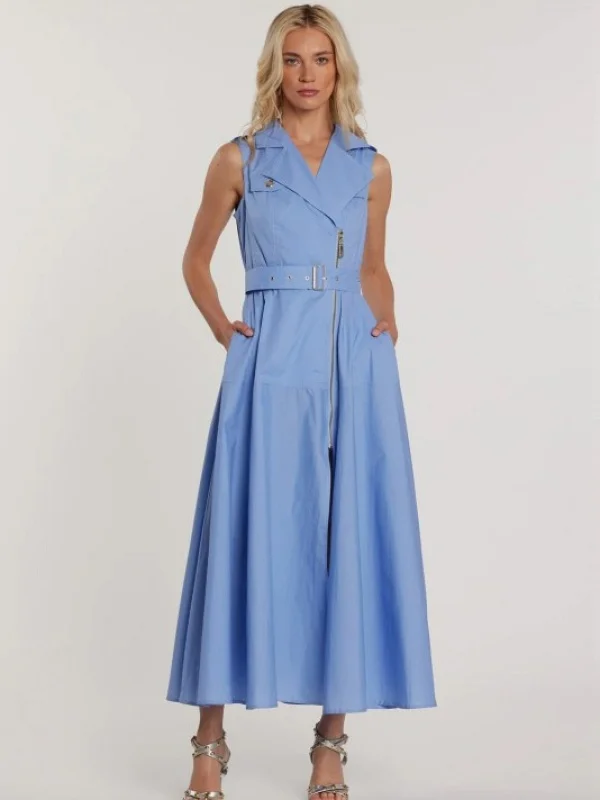 VESTIDO CAMISERO SIN MANGAS CREMALLERA