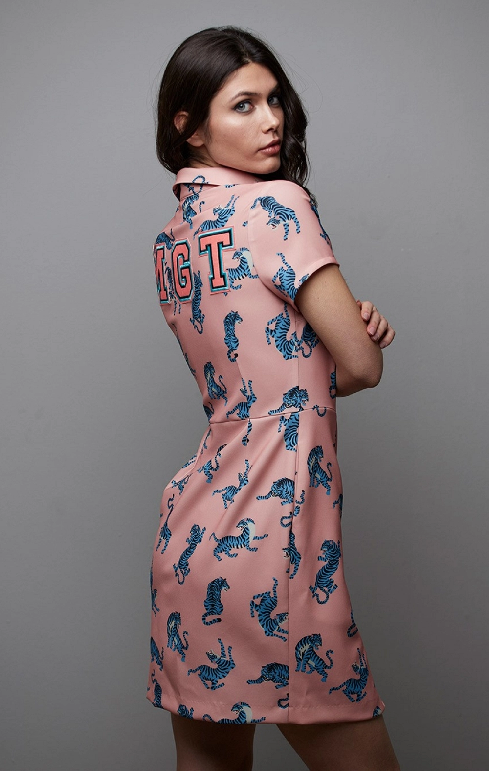 VESTIDO CAMISERO TIGRES MANGATA