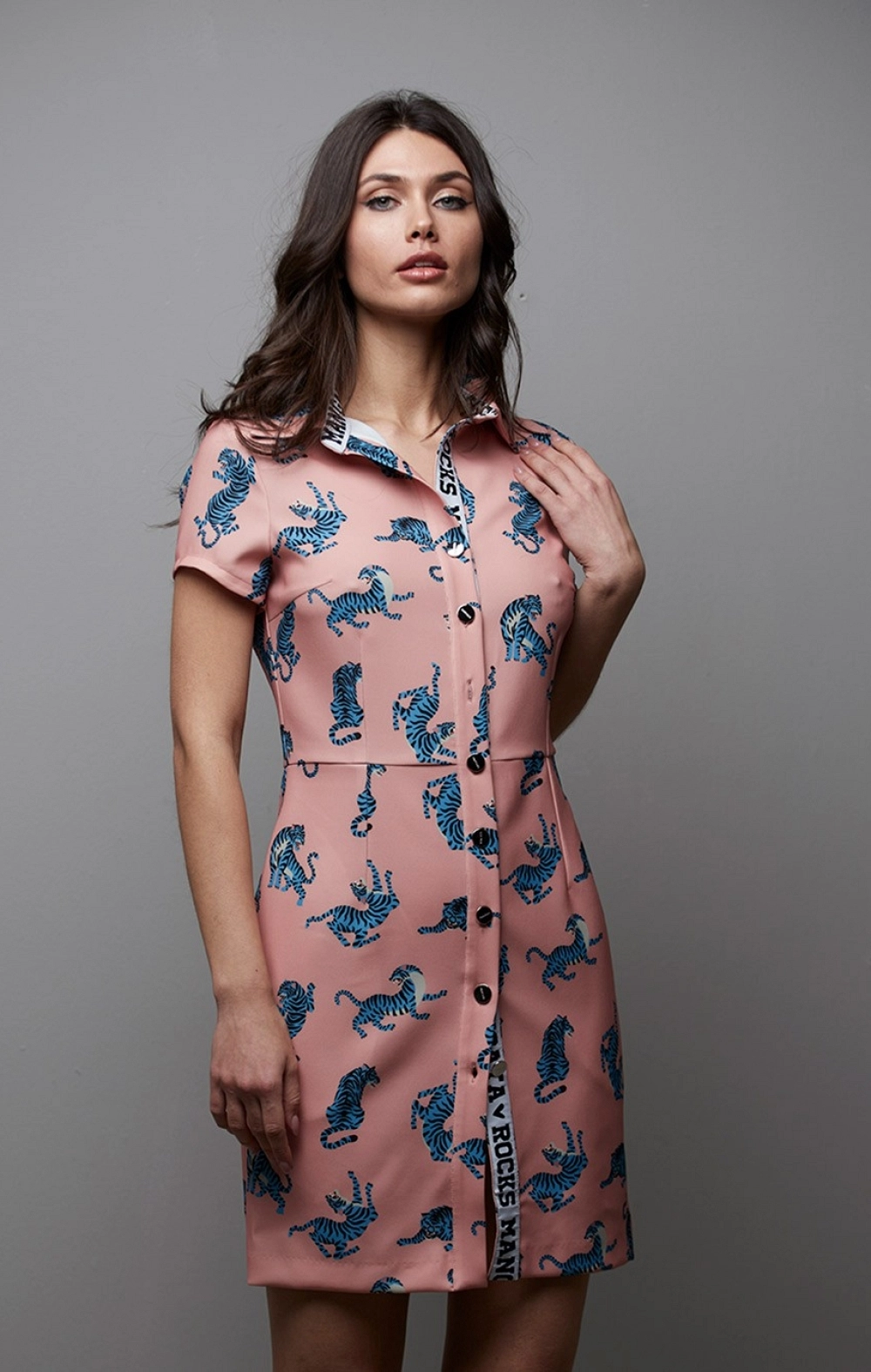 VESTIDO CAMISERO TIGRES MANGATA