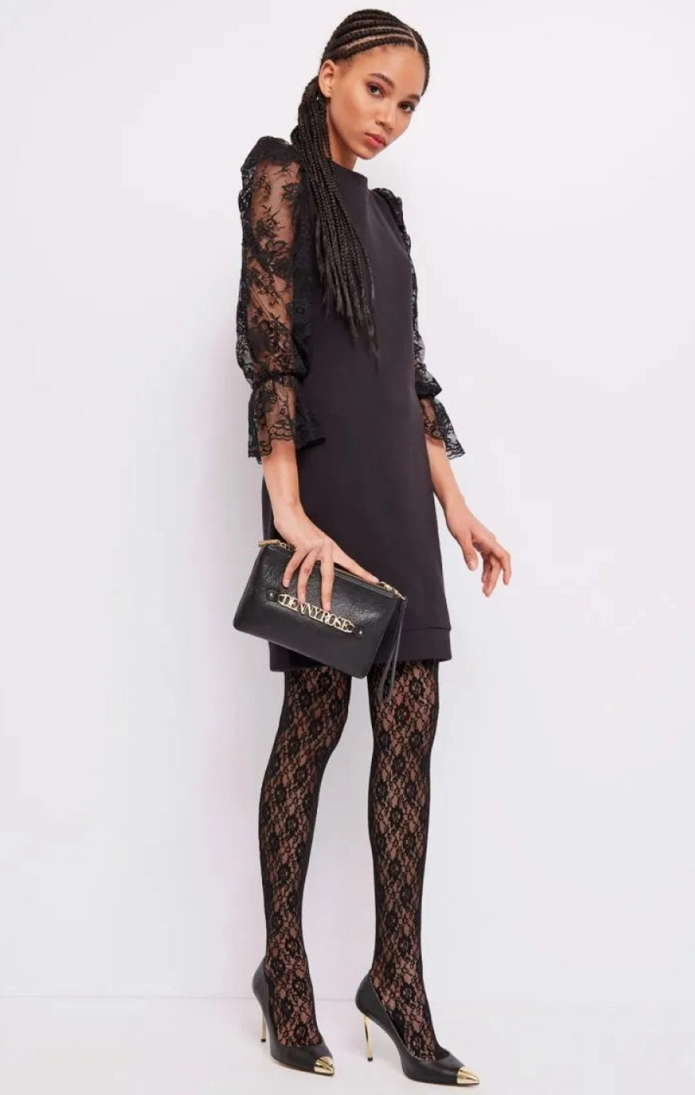 VESTIDO FELPA MANGAS GUIPUR
