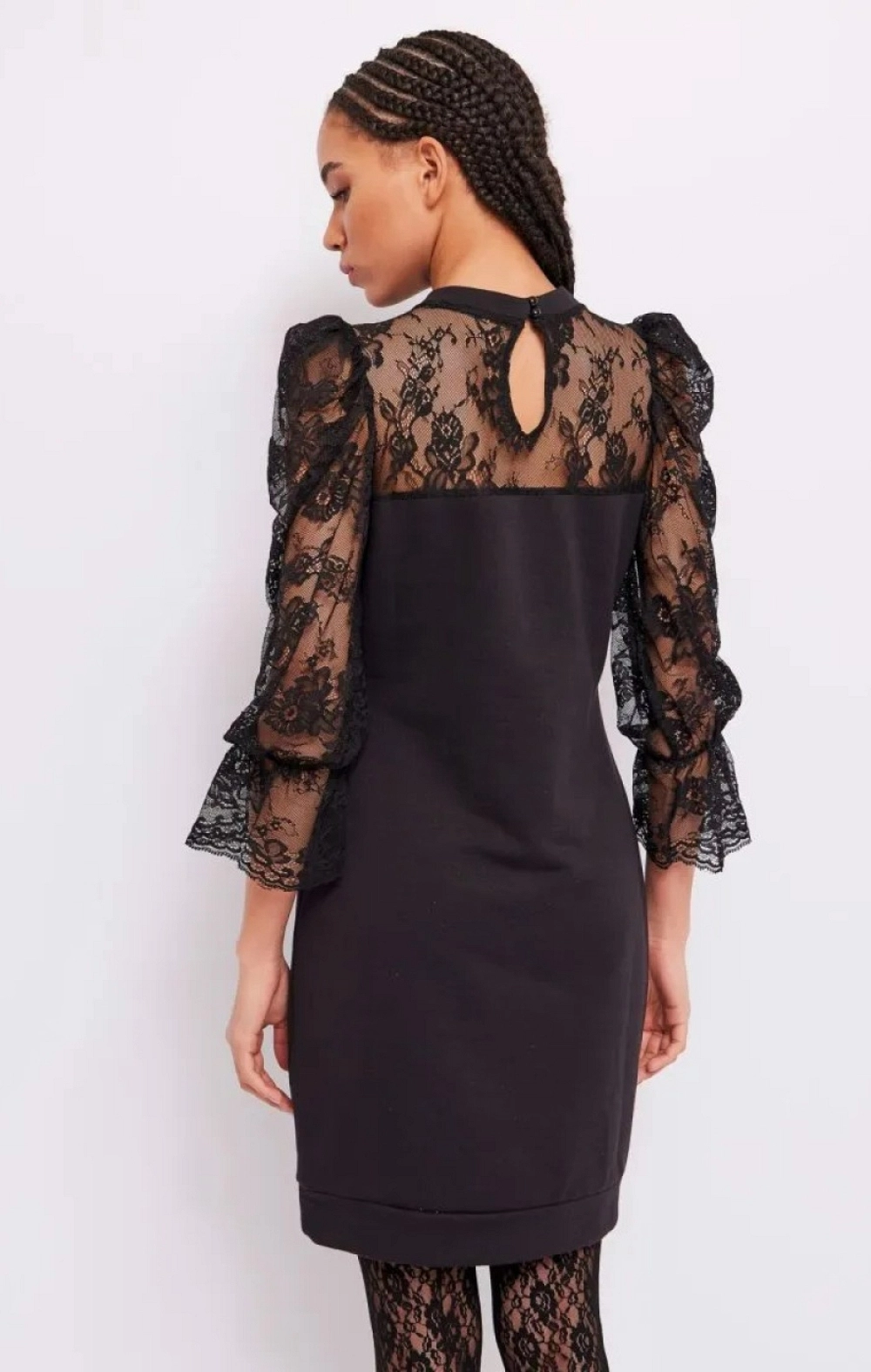 VESTIDO FELPA MANGAS GUIPUR
