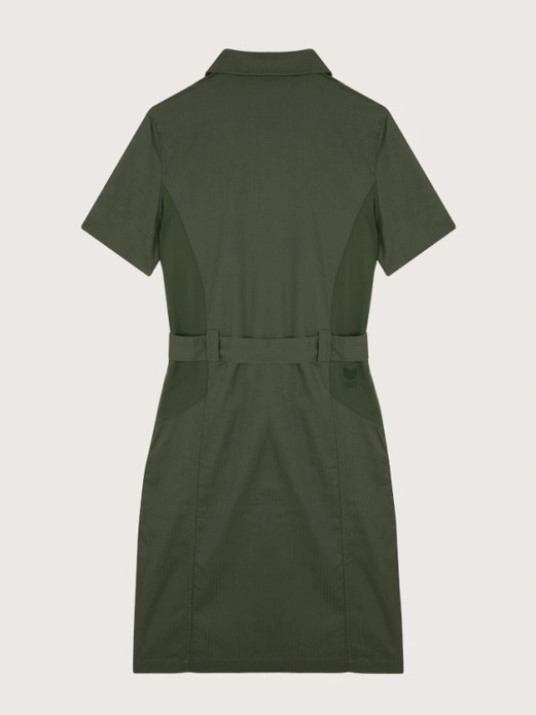 VESTIDO MILITAR MANGA CORTA