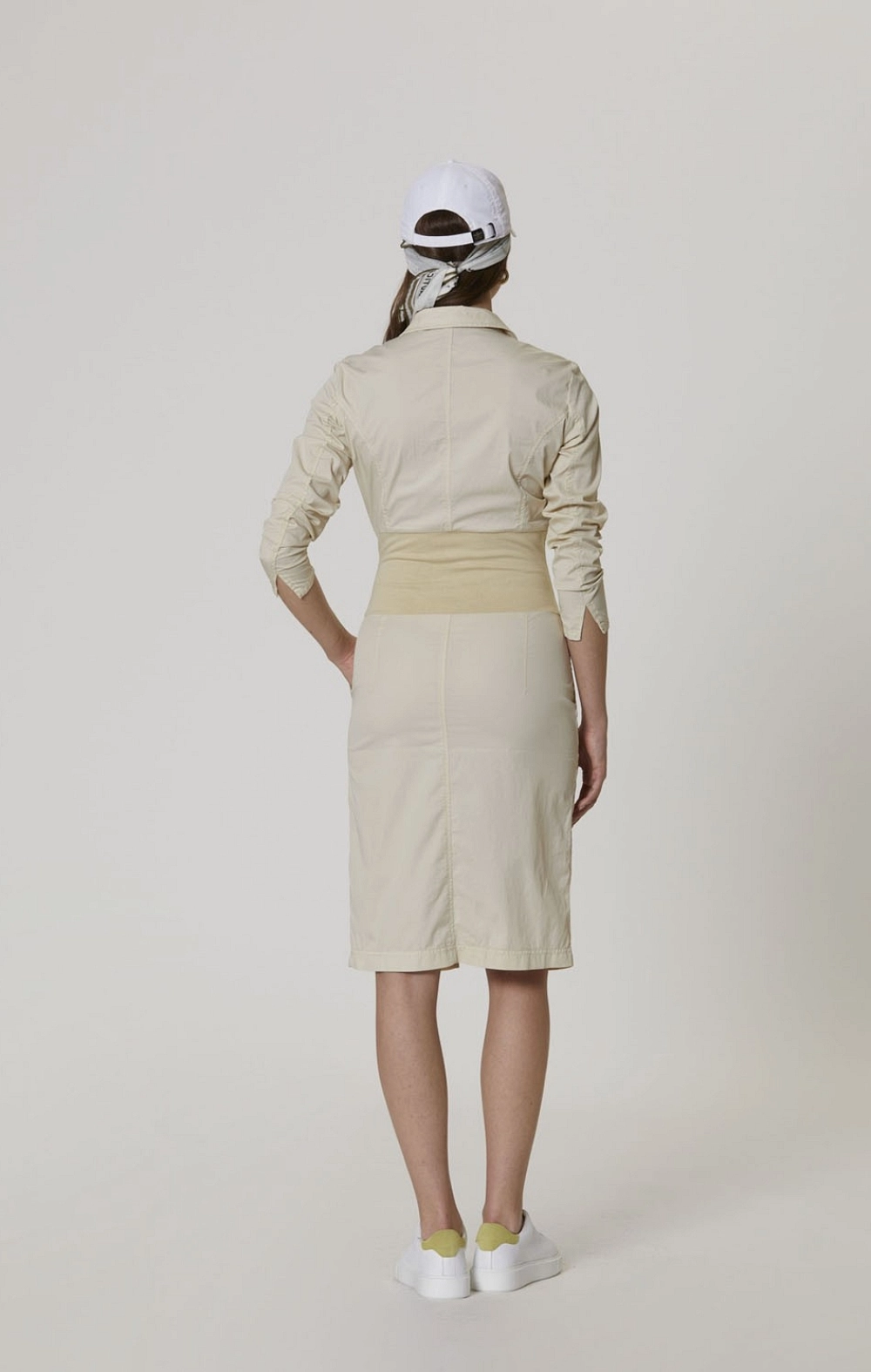 VESTIDO NILON CINTURA GOMA