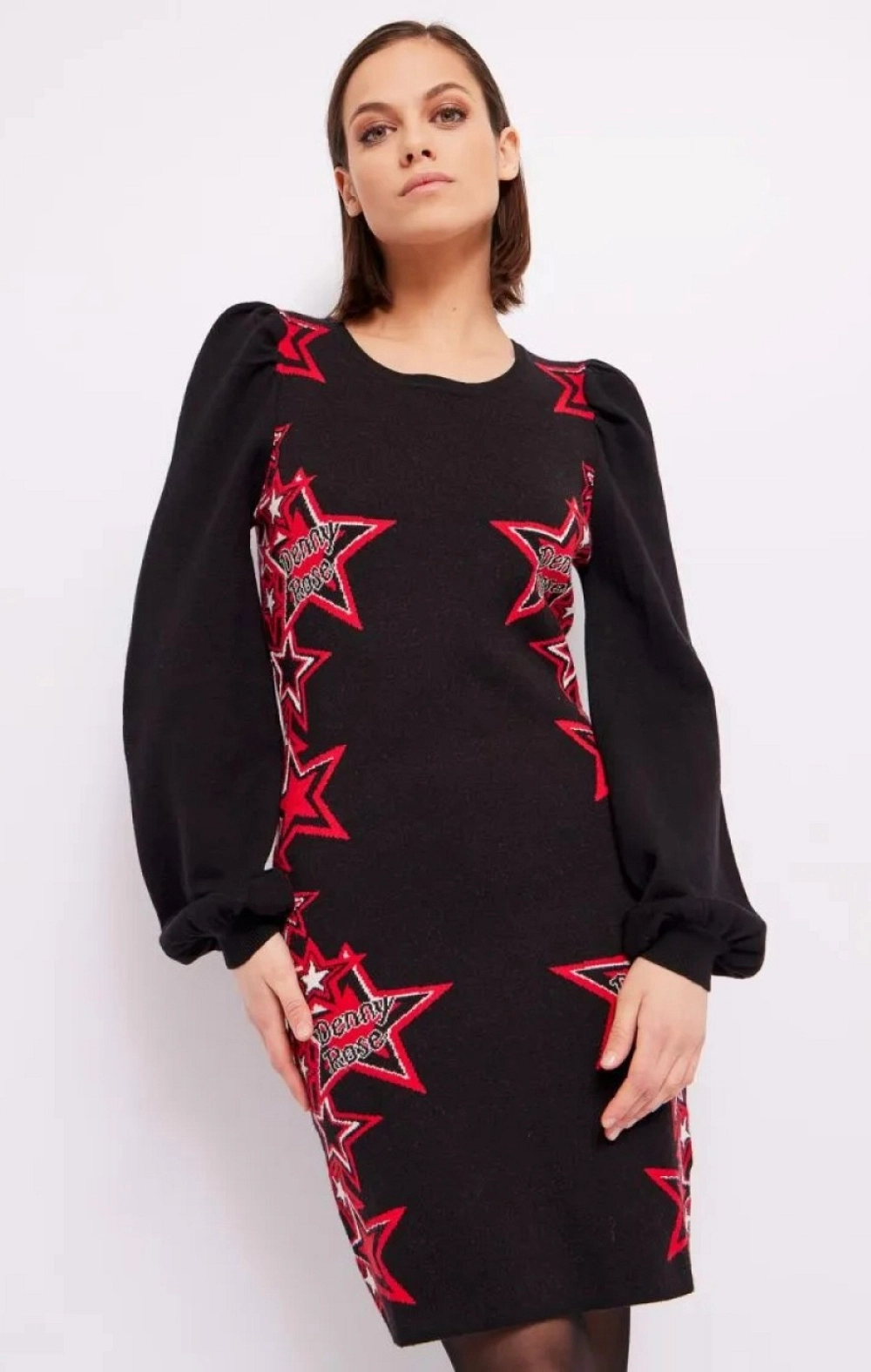 VESTIDO PUNTO ESTRELLAS R/N