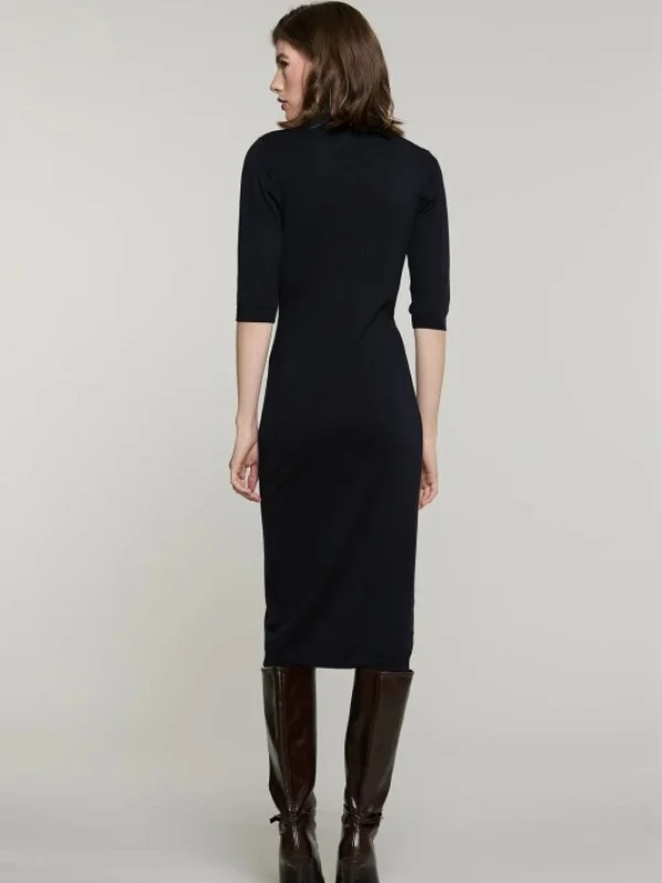 VESTIDO PUNTO SUAVE MANGA CORTA