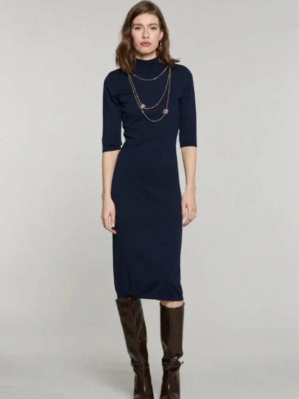 VESTIDO PUNTO SUAVE MANGA CORTA