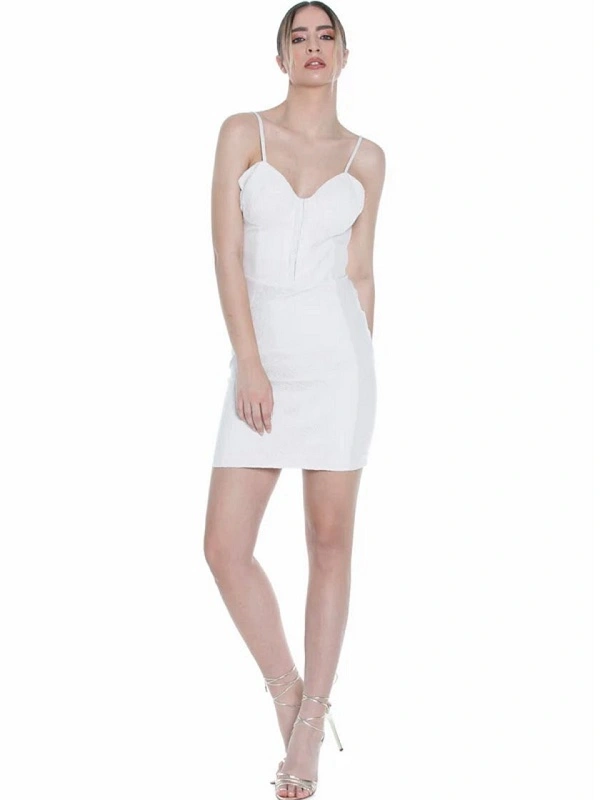 VESTIDO TIRANTES CREMA PUNTILLA