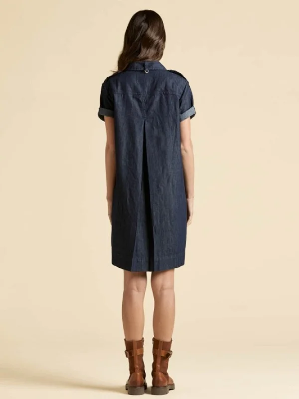 VESTIDO VAQUERO MANGA CORTA