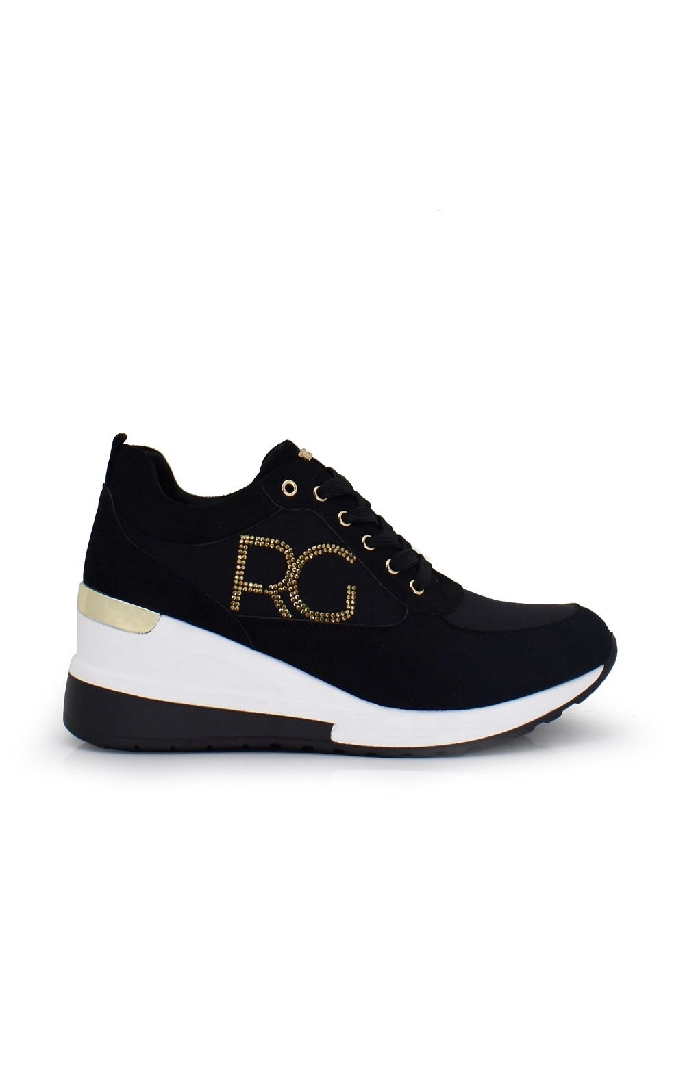WEDGE SNEAKER RG EX06 BLACK-GOLD