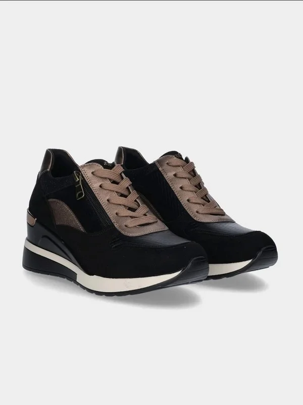ZAPATILLAS CUÑA CREMALLERA