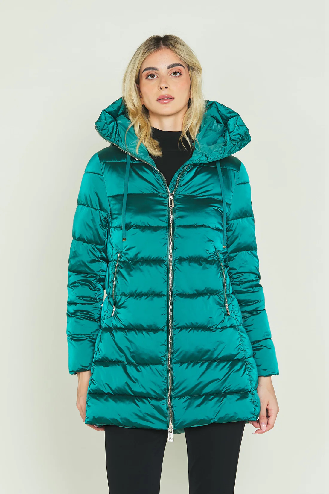Abrigo plumas hotsell verde